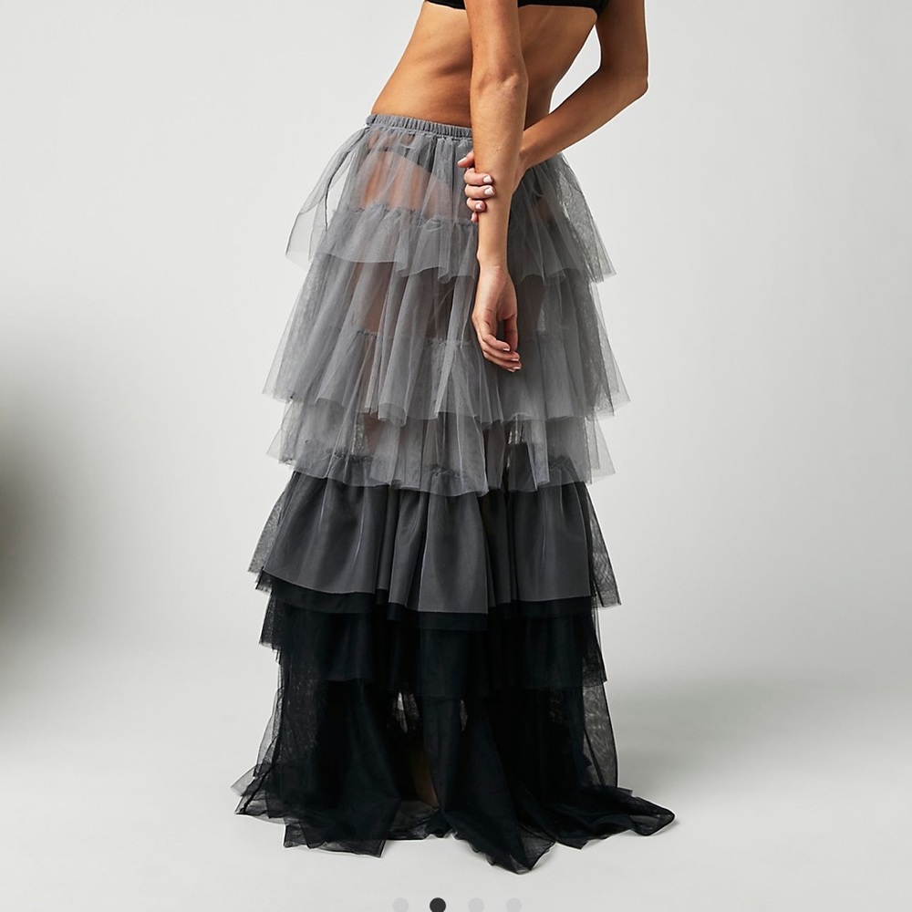 Free People Tulle Much Half Slip